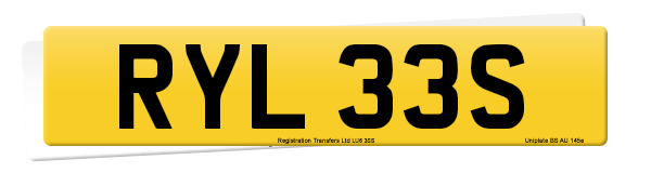 Registration number RYL 33S